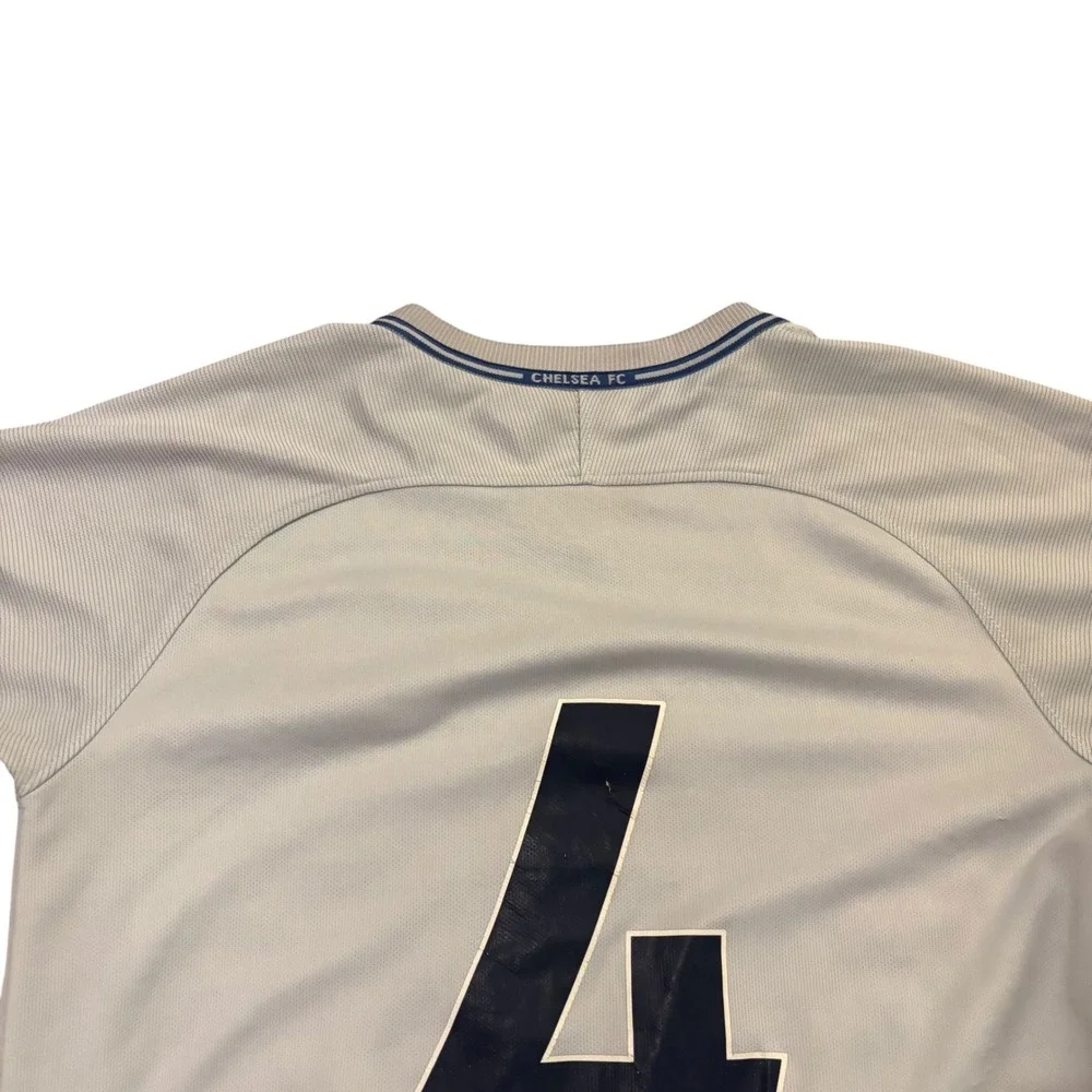 Nike Chelsea FC 2017-18‎ Away Jersey White Blue Mens Medium Fabregas Number 4